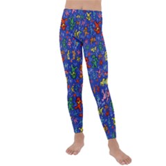 Grateful Dead Dancing Bears Pattern Kids  Lightweight Velour Leggings by Salmanaz77