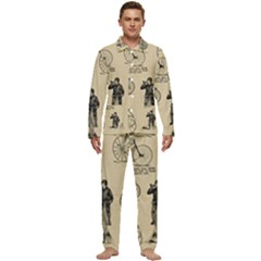 Cowcow 01 Men s Long Sleeve Velvet Pocket Pajamas Set