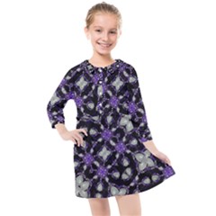 Gothic Radiance Kids  Quarter Sleeve Shirt Dress by dflcprintsclothing