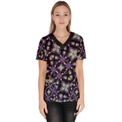 Gothic Radiance Women s V-neck Scrub Top