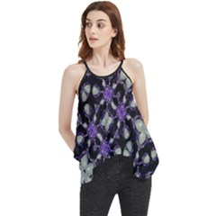 Gothic Radiance Flowy Camisole Tank Top