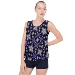 Gothic Radiance Bubble Hem Chiffon Tank Top