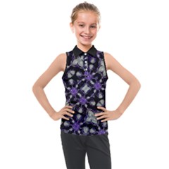 Gothic Radiance Kids  Sleeveless Polo T-shirt