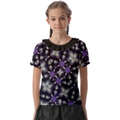 Gothic Radiance Kids  Frill Chiffon Blouse