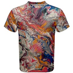 Abstract Flames Men s Cotton T-shirt