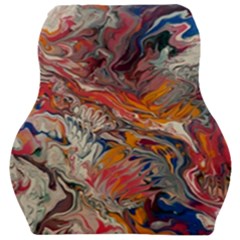 Abstract Flames Car Seat Velour Cushion 