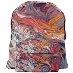 Abstract Flames Giant Full Print Backpack by kaleidomarblingart