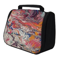 Abstract Flames Full Print Travel Pouch (small)