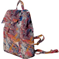 Abstract Flames Buckle Everyday Backpack by kaleidomarblingart