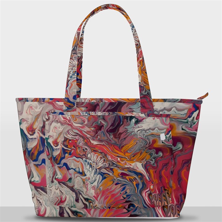 Abstract flames Back Pocket Shoulder Bag 