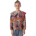 Abstract flames Kids  Peter Pan Collar Blouse View1