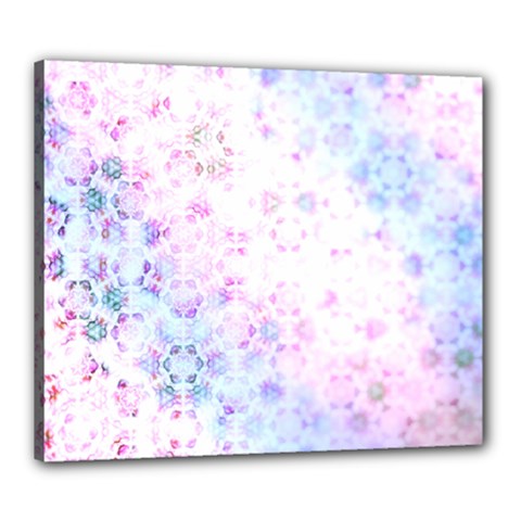 Digital Art Artwork Abstract Pink Purple Canvas 24  X 20  (stretched)