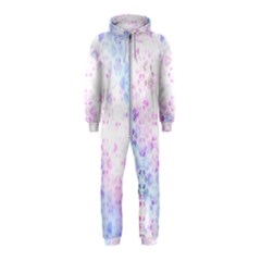 Digital Art Artwork Abstract Pink Purple Hooded Jumpsuit (kids)