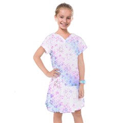 Digital Art Artwork Abstract Pink Purple Kids  Drop Waist Dress