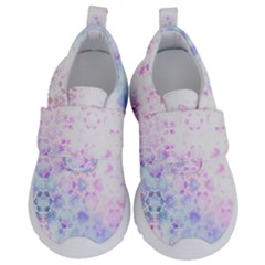 Digital Art Artwork Abstract Pink Purple Kids  Velcro No Lace Shoes