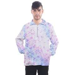 Digital Art Artwork Abstract Pink Purple Men s Half Zip Pullover by Dutashop