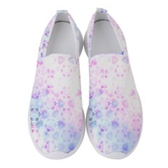 Digital Art Artwork Abstract Pink Purple Women s Slip On Sneakers by Dutashop