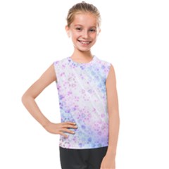 Digital Art Artwork Abstract Pink Purple Kids  Mesh Tank Top