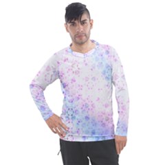 Digital Art Artwork Abstract Pink Purple Men s Pique Long Sleeve T-shirt