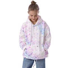 Digital Art Artwork Abstract Pink Purple Kids  Oversized Hoodie