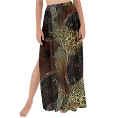 Abstract Ornate Organic Texture Design Print Maxi Chiffon Tie-up Sarong