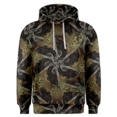 Abstract Ornate Organic Texture Design Print Men s Overhead Hoodie