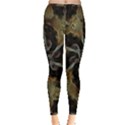 Abstract Ornate Organic Texture Design Print Inside Out Leggings View3