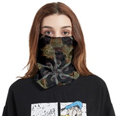 Abstract Ornate Organic Texture Design Print Face Covering Bandana (two Sides)