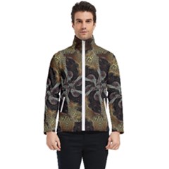 Abstract Ornate Organic Texture Design Print Men s Bomber Jacket