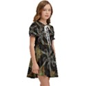 Abstract Ornate Organic Texture Design Print Kids  Sweet Collar Dress View2