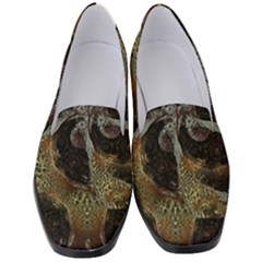 Abstract Ornate Organic Texture Design Print Women s Classic Loafer Heels