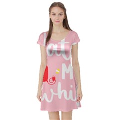 Watch Me Whip  Short Sleeve Skater Dress by ConteMonfrey