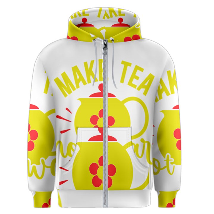 Make Tea Not War  Men s Zipper Hoodie