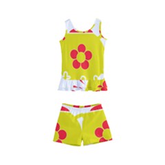 Make Tea Not War  Kids  Boyleg Swimsuit