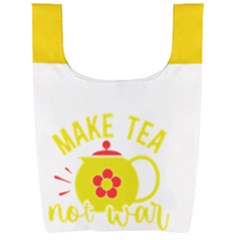 Make Tea Not War  Foldable Shopping Bag