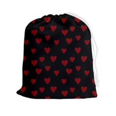 Small Cute Hearts  Drawstring Pouch (2xl)