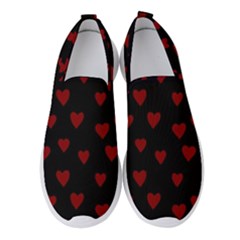 Small Cute Hearts  Women s Slip On Sneakers