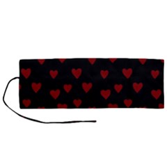 Small Cute Hearts  Roll Up Canvas Pencil Holder (m)