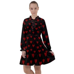 Small Cute Hearts  All Frills Dress