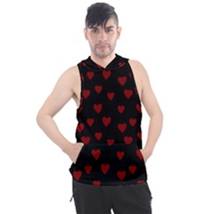 Small Cute Hearts  Men s Sleeveless Hoodie