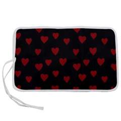 Small Cute Hearts  Pen Storage Case (l)