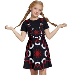 Red Shapes Mandala   Kids  Apron Dress