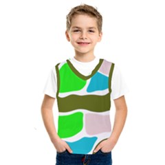 Geometric Bricks    Kids  Basketball Tank Top