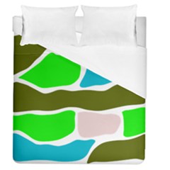 Geometric Bricks    Duvet Cover (queen Size)