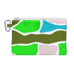 Geometric Bricks    Canvas Cosmetic Bag (large)