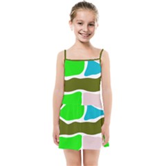 Geometric Bricks    Kids  Summer Sun Dress