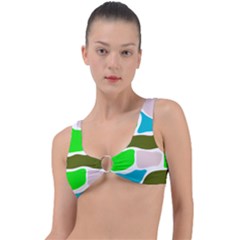 Geometric Bricks    Ring Detail Bikini Top