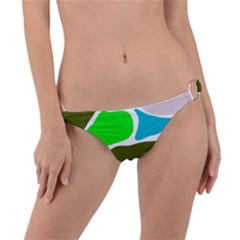 Geometric Bricks    Ring Detail Bikini Bottoms