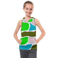 Geometric Bricks    Kids  Sleeveless Hoodie