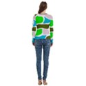 Geometric Bricks    Women s Cut Out Long Sleeve T-Shirt View4